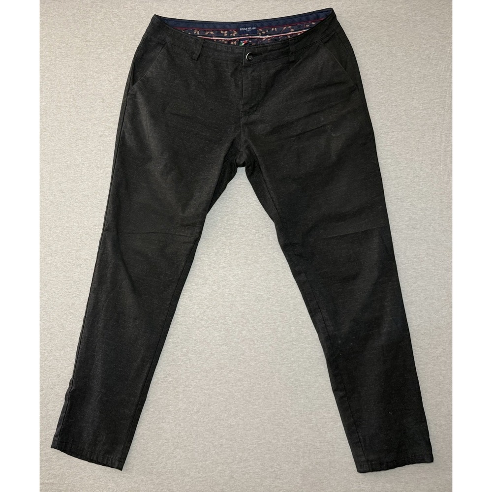 Rossi Milano Men's Dress Slacks 34x32 Gray
